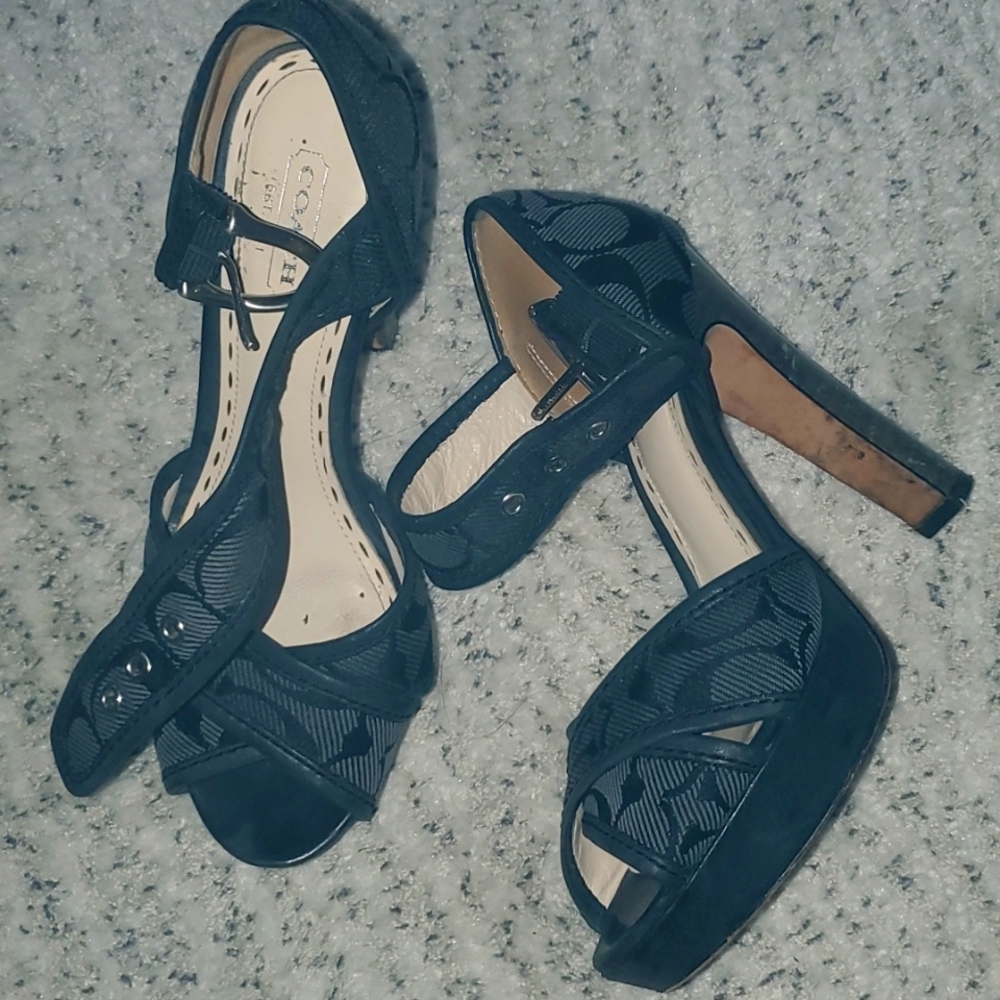 Ladies coach shoes size 6 dark gray - Picture 2 of 12